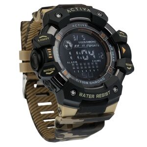 Activa Armour by Invicta Men's Digital Watch - 50mm. Camouflage. Khaki